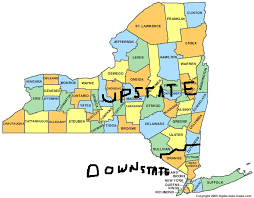 New York State Map Of New York New York County New York State