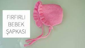 en kolay duz orgu parcadan firfirli bebek sapkasi youtube baby knitting patterns krose sapka orgu
