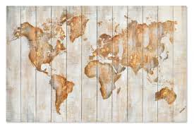 Mapa do mundo interativo com países e estados. Quadro Madeira Acr Lico 120x80 Mapa Mundo
