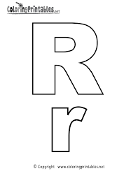 Free printable alphabet coloring pages (letters and numbers) with patterns for preschool, kids, and adults to colour! Alphabet Letter R Coloring Page A Free English Coloring Printable
