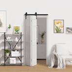 Amazon.com: KINMADE Kit de herrajes para puerta corrediza de granero de 36  pulgadas para puertas de armario, suave y silenciosamente, ruedas ...
