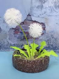 Diy Dandelion Flower Crafts Video Paper Flowers Diy Paper Flowers Craft Paper Crafts