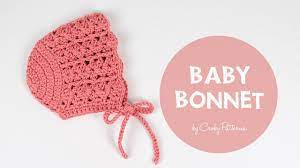 Baby bonnet patterns | baby sets with bonnets. How To Crochet A Simple Baby Bonnet Croby Patterns Youtube