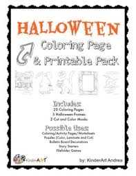 Halloween bats coloring page · halloween bats. Halloween Coloring Pages And Printables By Kinderart Tpt