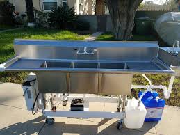 3 compartment sink with hand wash