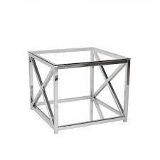 Glas Beistelltisch Zoreca Aus Metall Verchromt 60 Cm Sofa Tisch Beistelltisch Sofatisch