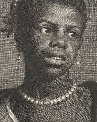 🧋Cornelis van Dalen (II), after Govert Flinck, Portret van zwarte vrouw  met parelketting, 1648-1664, engraving, Rijksmuseum, Amsterdam