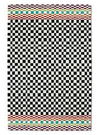 Bedroom Black And White Checkered Rug Missoni Kochi Rugs Social Space Black And White