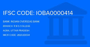 Full details of the timetables that are operating can be found by searching for royal bank banking near me. Indian Overseas Bank Iob R B S College Branch Agra Ifsc Code Ioba0000414 Branch Code 414