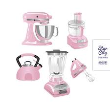 Pink Kitchen Appliances Clip Art Clipart Vector By Starcitydesigns 4 00 Pink Kitchen Appliances Pink Kitchen Kitchen Appliances