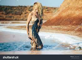 Beautiful Naked Girl Mud Bath Spa Stock Photo 1338314594 | Shutterstock