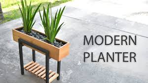 Modern diy wood planter box plans. How To Make A Raised Planter Box Youtube