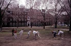 Usa Cambridge Massachusetts 1965 Harvard Students Play Football On Campus Boarding School Aesthetic The Secret History Harvard Students