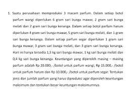 Metode simpleks adalah suatu prosedur aljabar (yang bukan secara grafik) untuk mencari nilai optimal dari fungsi tujuan dalam masalah optimasi yang terkendala. Soal Pl Metode Simpleks Ppt Download