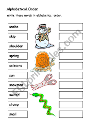 Abad montesinos jaime · abad montesinos mercedes . English Worksheets Alphabetical Order S Words