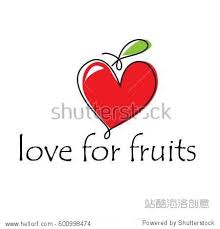 vector abstract greengrocer and vegan apple and heart love for fruits 站酷海洛 正版图片 视频 字体 音乐素材交易平台 shutterstock中国独家合作伙伴 站酷旗下品牌