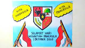 Cara menggambar poster tema hari kesaktian pancasila memperingati hari kesaktian pancasila penyebab diperingatinya hari kesaktian pancasila pada 1 oktober disebabkan oleh sejarah pada. Poster Hari Kesaktian Pancasila 2020 Poster Pancasila Youtube