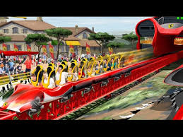 Oldest roller coasters in operation; Ferrari Land Red Force Roller Coaster Fastest Europe Youtube