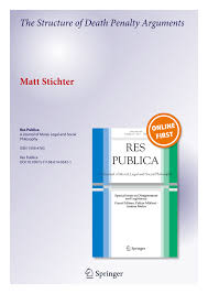 Pdf The Structure Of Death Penalty Arguments