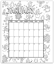 2019 Coloring Pages Printable Monthly Calendars For Kids Calendarbuzz Welcome to the largest and best collection of colouring pages for kids on the net! calendarbuzz