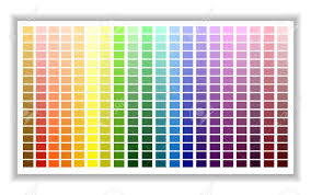Color Palette Color Shade Chart Vector Illustration