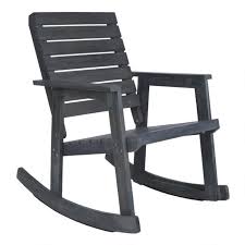 Ash Gray Wood Outdoor Rocking Chair Outdoor Rocking Chairs Patio Rocking Chairs Rocking Chair