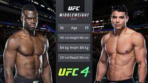 Costa was expected to face uriah hall on april 21, 2018, at ufc fight night 128. Ufc 4 Uriah Hall Vs Paulo Costa Cpu Vs Cpu Legendary Difficultly Youtube