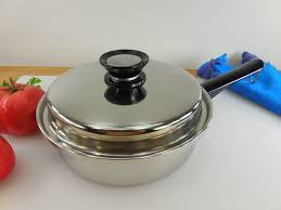 Pin On Vintage Stainless Steel Fry Pan Skillets Cookware Olde Kitchen