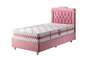 Belletto 100x200 Pembe Vogue Tek Kisilik Baza Baslik Yatak Seti