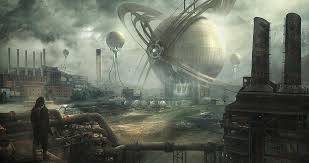 Surviving Industry Greediness Futuristic City Sci Fi Concept Art Concept Art