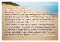 Ich ging am meer entlang mit meinem herrn. Spuren Im Sand Postkarte Sendbuch De