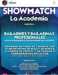 24/ 09/2020 ᴘʀᴇɴᴅᴇᴛᴇ ᴀʟ ᴛʀᴇᴄᴇ. Casting Showmatch 2021 Se Buscan Bailarines Y Bailarinas Profesionales Castingscinetv