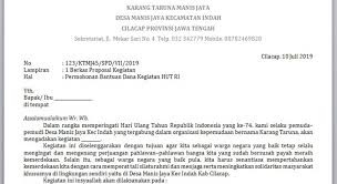 Sumbangan Contoh Surat Permohonan Bantuan Dana Kegiatan Bagi Contoh Surat