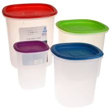 Browse walmart.ca for a wide selection of canisters, canister sets and counter organizers for your kitchen. Mainstays Square Rainbow 8 Piece Canister Set Walmart Com Walmart Com