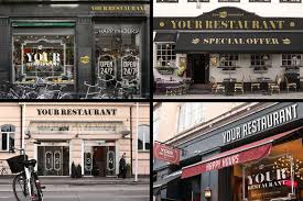 15 Facades And Storefronts Mockups Facade Poster Mockup Professional Poster