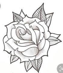 Black and grey rose tattoo on man chest. Pin By Brandon Rivera On Baby Shower Tattoo Outline Drawing Rose Drawing Tattoo Tattoo Stencil Outline