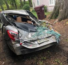 We destroy so many cars with car jumps, truck jumps, demolition derbys and burnouts every year i figured it was time for another best of destroying cars. Houston Youngster Escaped Serious Injury After Fallen Tree Limb Destroyed Car He Was In Chickasaw Journal Djournal Com