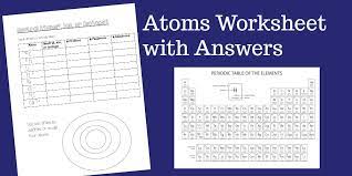 Parker's products for the sciences. An Atoms Worksheet Ideal For Middle School Students