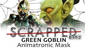 Animatronics would have created most of the movement in the face, especially for the eyebrows and cheekbones, while. Scrapped Green Goblin Animatronic Mask Youtube