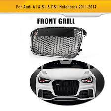 A1 Rs1 Style Abs Car Front Bumper Mesh Grille For Audi A1 S1 Rs1 Hatchback 2011 2014 Audi A1 Hatchback Car Front