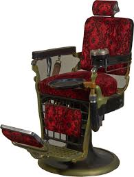Vintage Emil J Paidar Black Porcelain Barber Chair