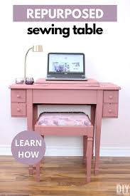 Check spelling or type a new query. Repurposed Sewing Table Upcycled Into A Desk The Diy Dreamer