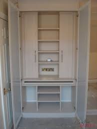 In our mudroom ikea pax wardrobes provided the perfect storage solution. Office Desk Inside Wardrobe Cupboard Design Bedroom Cupboard Designs Office Desk Designs