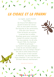 Imprimer la cigale et la fourmi de La Fontaine - Tête à modeler | Fourmis,  Cigale et fourmi, Cigale
