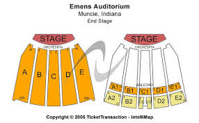 Emens Auditorium Tickets Emens Auditorium Seating Chart