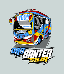 Bus Vector Mobil Klasik Stiker Mobil Seni Jalanan 3d