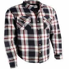 Black And White Checkered Denim Jacket Milwaukee Armored White Black Red Plaid Mens Flannel Motorcycle Jacket Denim Jacket Men Biker Shirts Mens Flannel