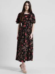 Zink London Womens Maxi Black Dress Buy Zink London