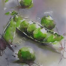 On A Toujours Besoin D Un Petit Pois Chez Soi Fruits Aquarelle Peinture De Nature Morte Tutoriels Aquarelles