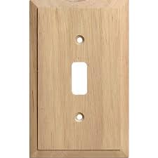 Traditional Unfinished Wooden Toggle Light Switch Cover Walmart Com Light Switch Covers Toggle Light Switch Light Switch